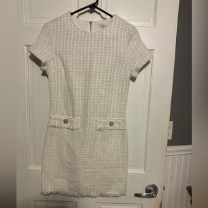 BeBop Cream Tweed Mini Dress